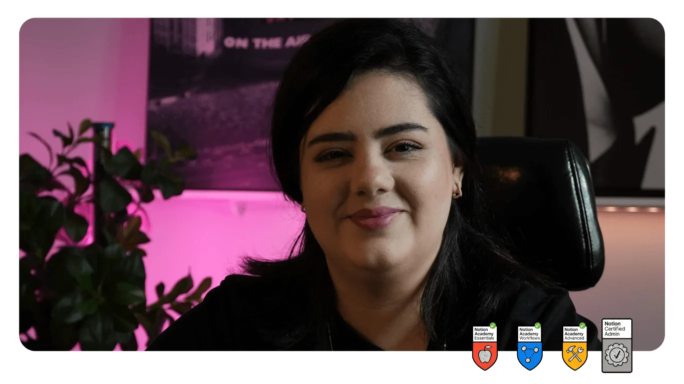 Nay Vispo, consultora de Notion e processos
