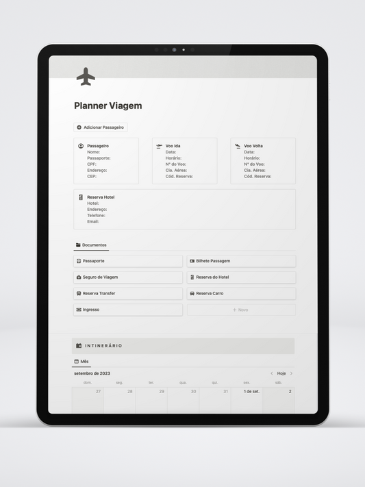 Planner de Viagem - Nay Vispo